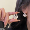 Round Pearl Hoops Pair