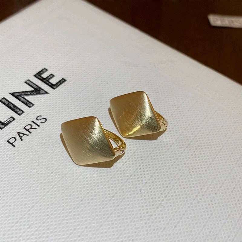 Square Hoops Pair