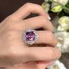 Square Flower Ring Adjustable