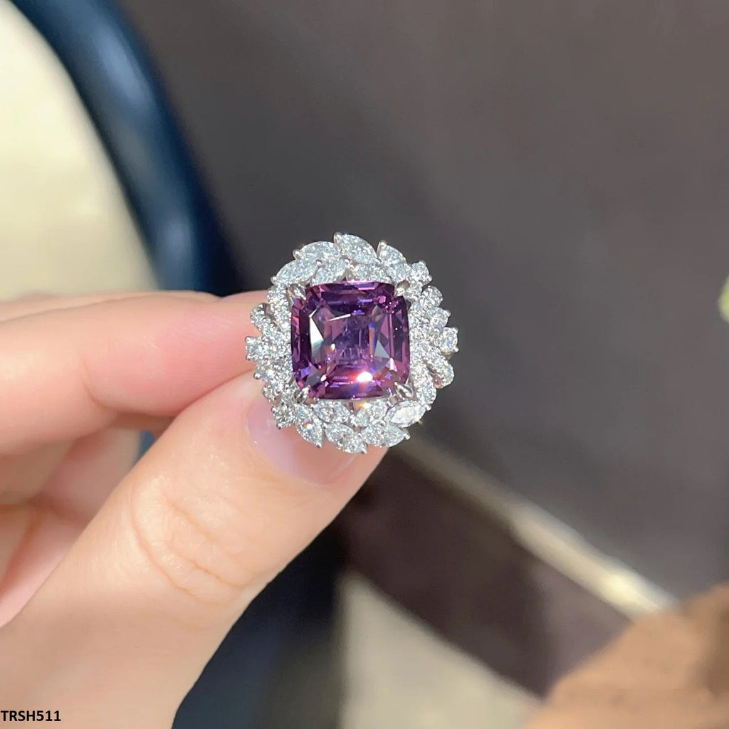 Square Flower Ring Adjustable