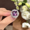 Square Flower Ring Adjustable