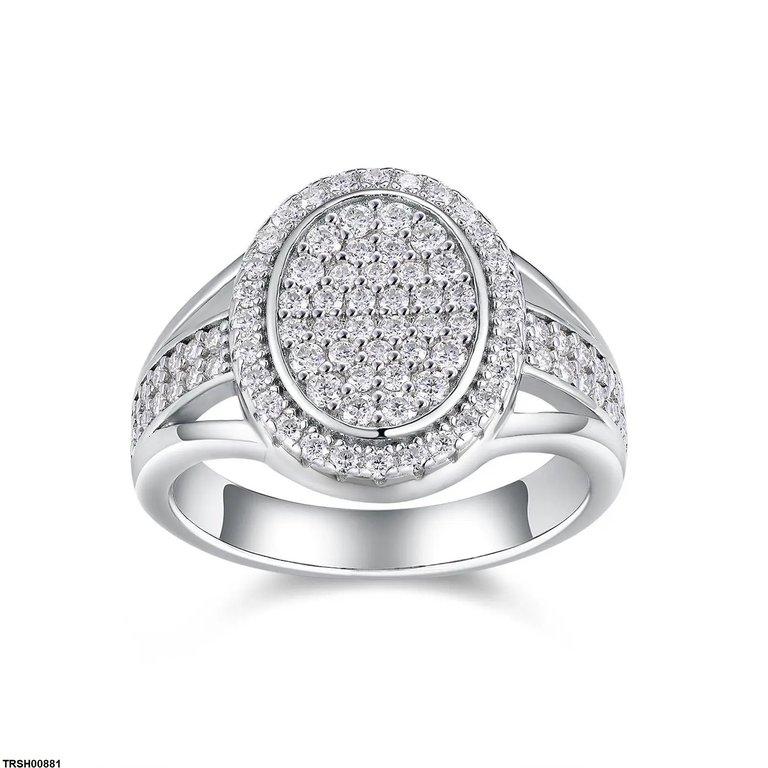 Oval Zircon Stone Ring