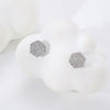 Halo Crystal Zircon Stainless Steel Tops Pair