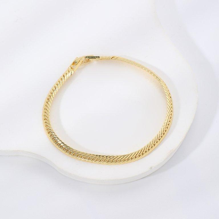 Wave Link Chain Bracelet