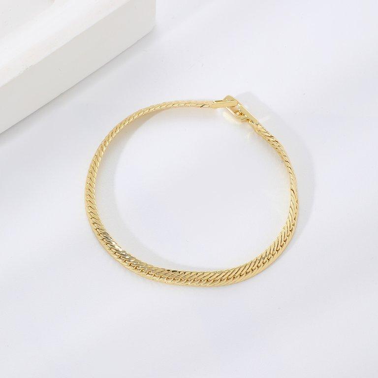 Wave Link Chain Bracelet