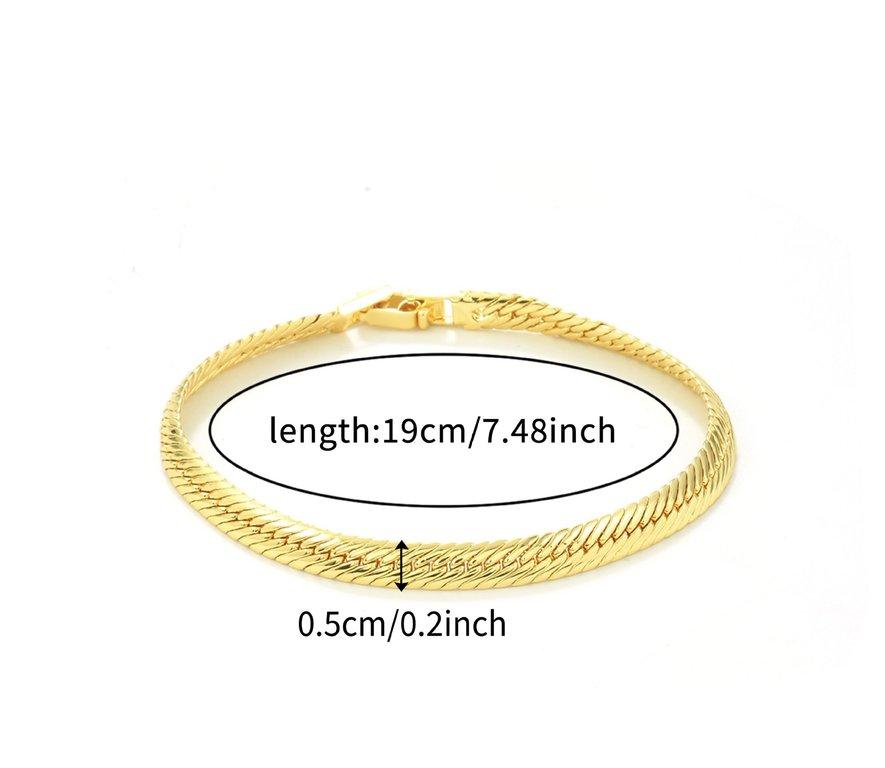 Wave Link Chain Bracelet