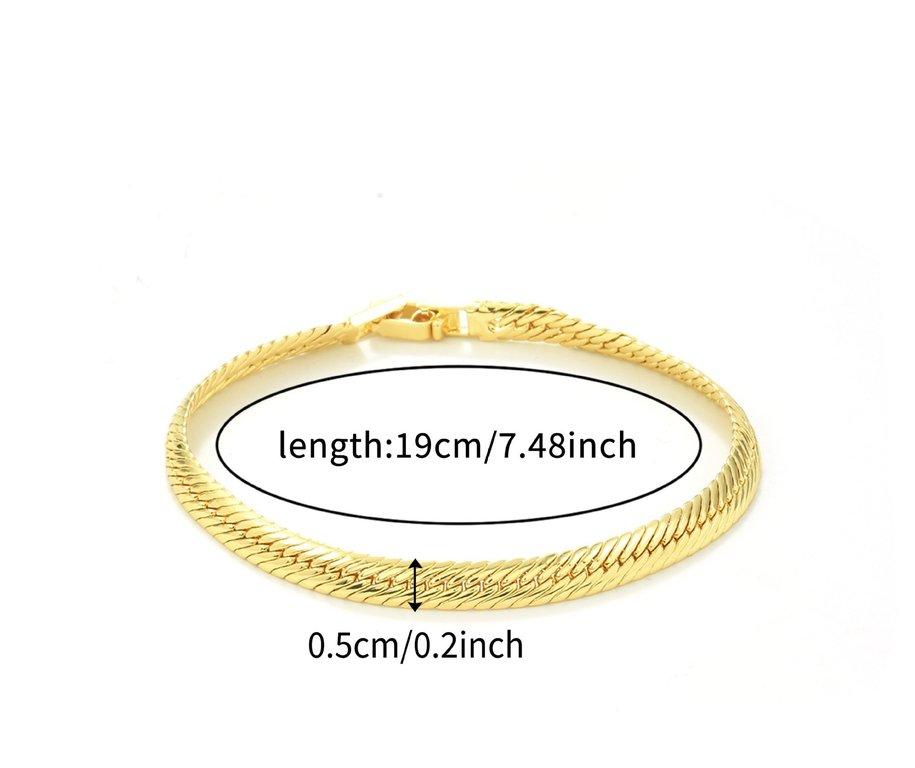 Wave Link Chain Bracelet