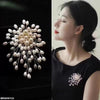 Pearl Round Broach