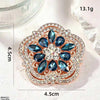 Floral Flower Zircon Broach