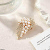 Pearl Flower Zircon Broach