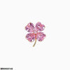 Heart Flower Zircon Broach