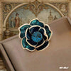 Blue Rose Zircon Broach