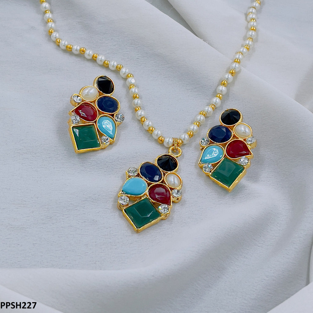 Multi Tear Pendant Set