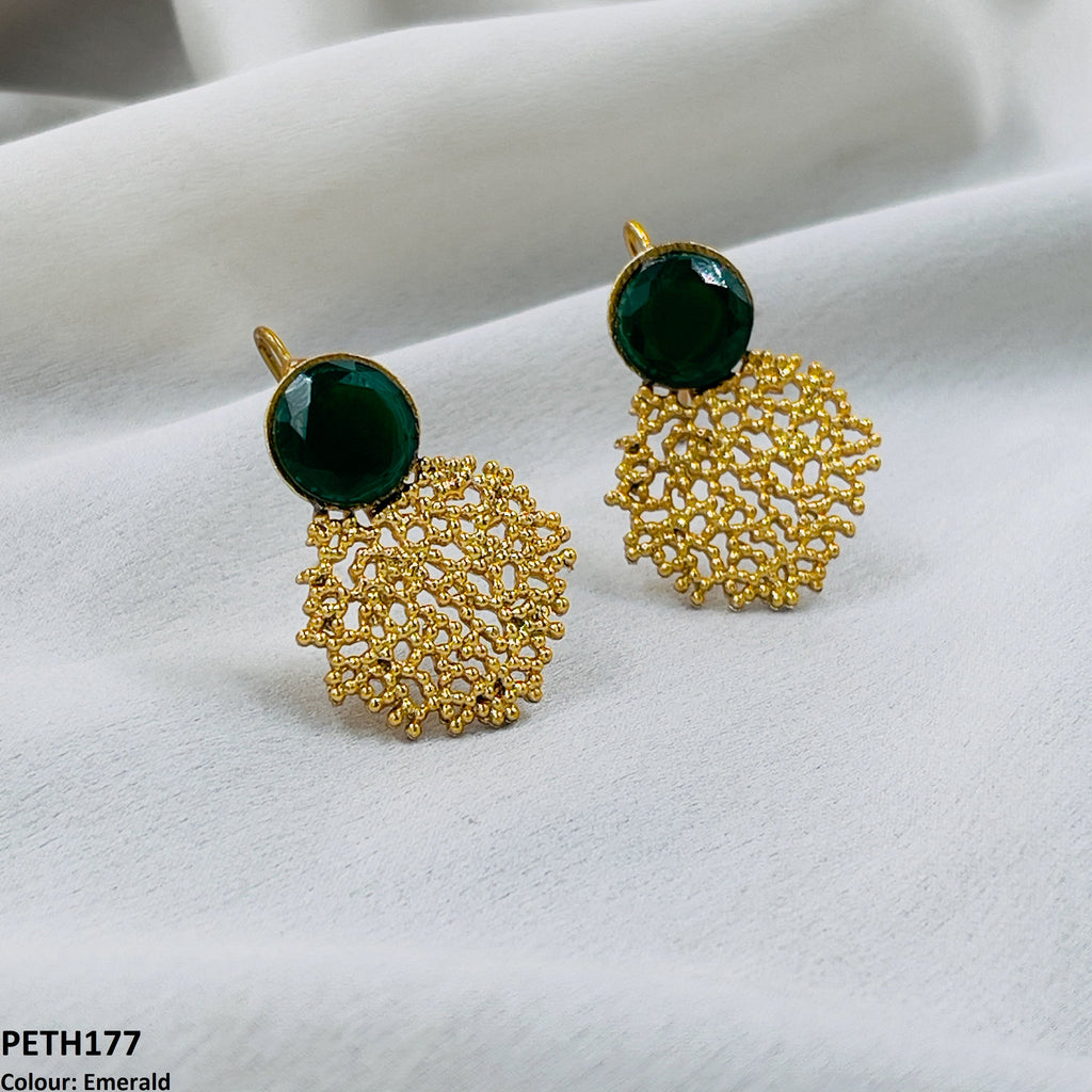 Round Ear Tops Pair