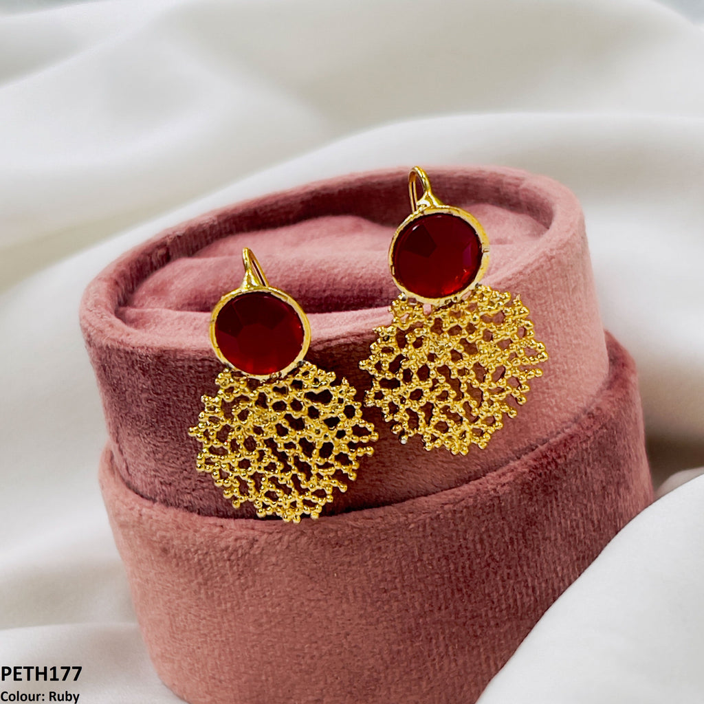 Round Ear Tops Pair