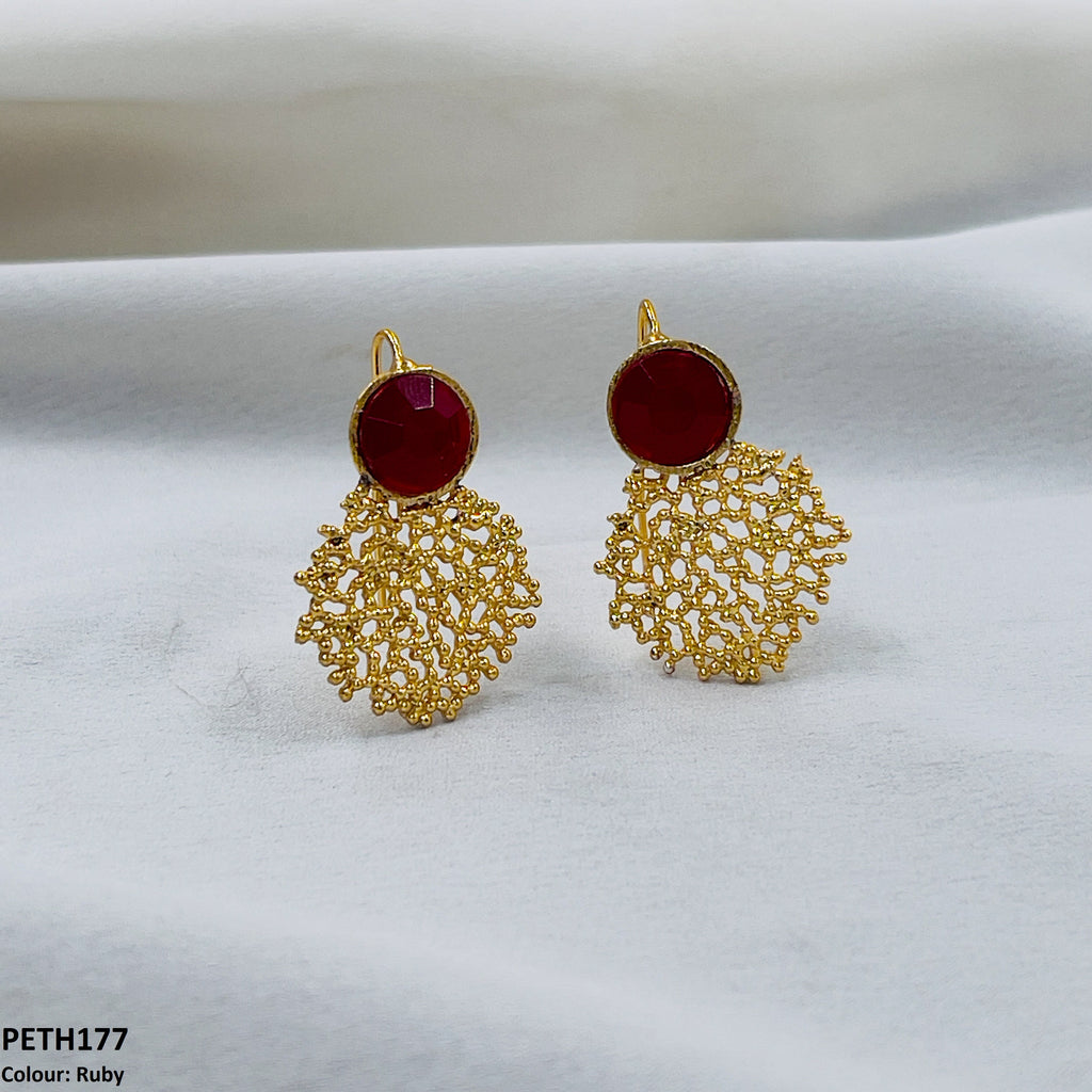 Round Ear Tops Pair