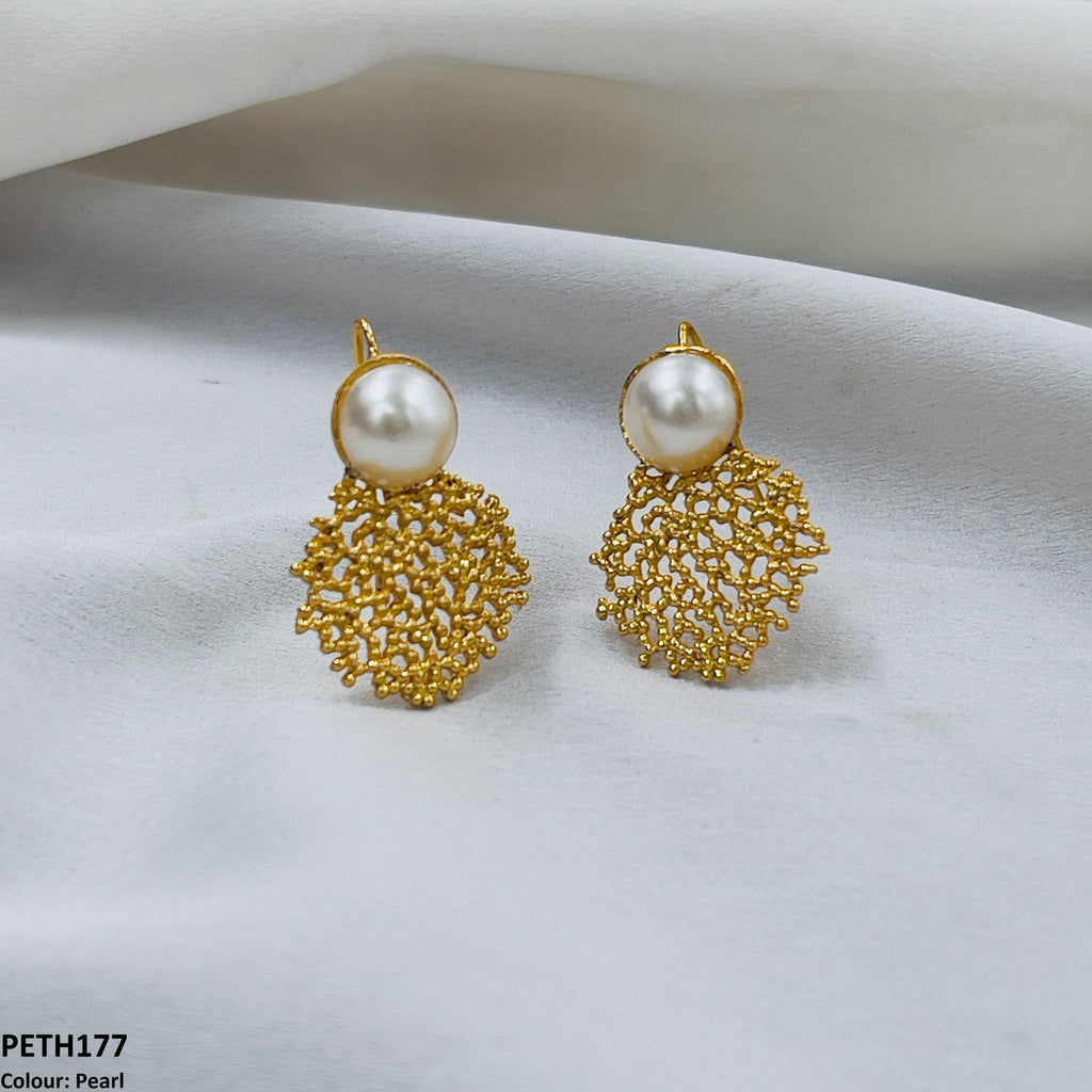 Round Ear Tops Pair