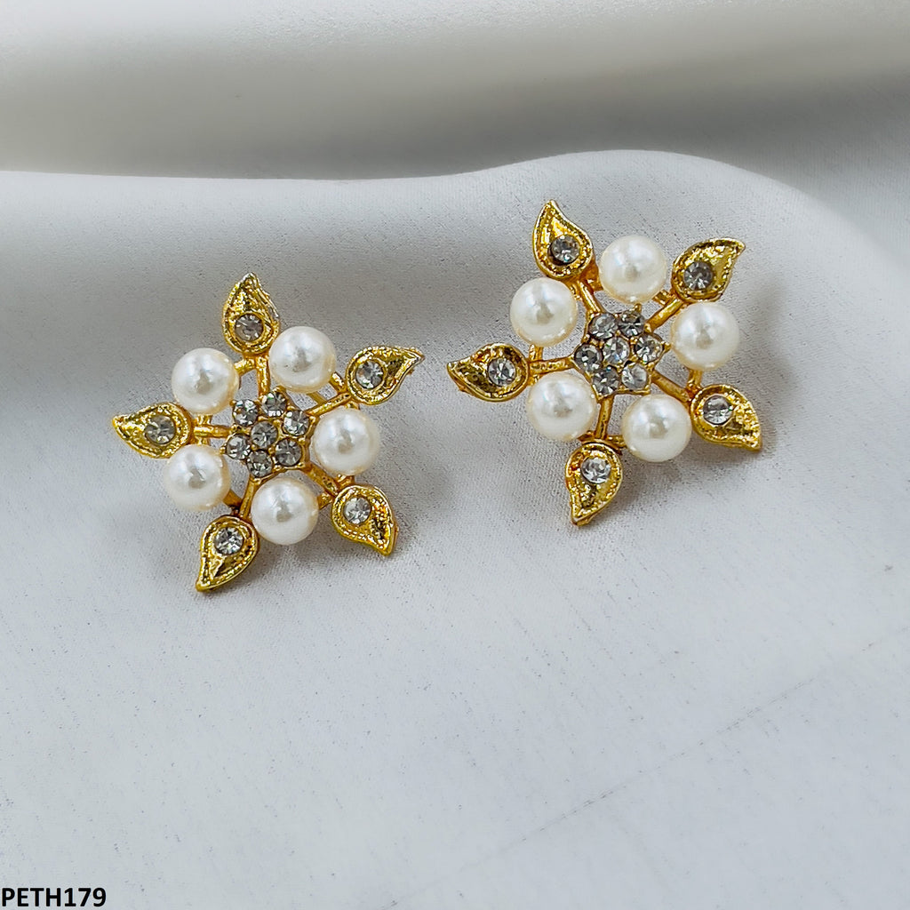 Pearl Flower Tops Pair