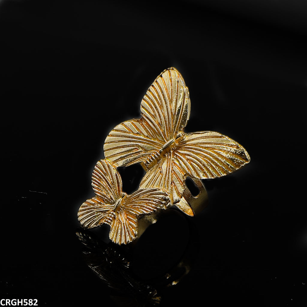 Double Butterfly Ring