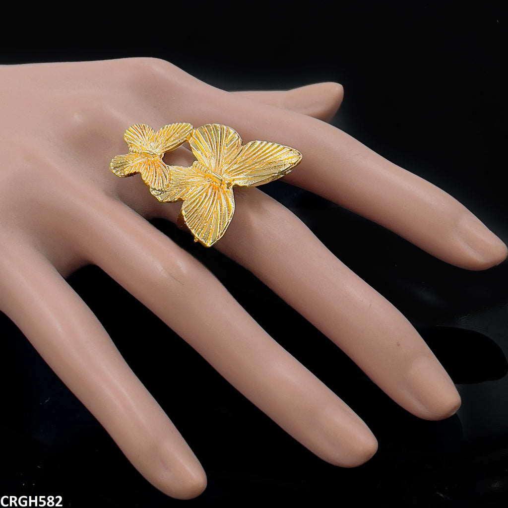 Double Butterfly Ring