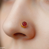 Round Stone Stainless Steel Nose Pin