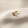 Round Stone Stainless Steel Nose Pin