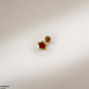 Star Round Stone Stainless Steel Nose Pin