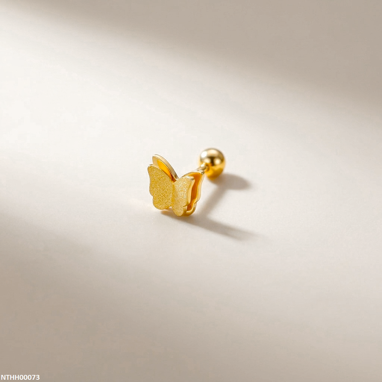 Butterfly Stainless Steel Nose Pin