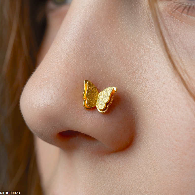 Butterfly Stainless Steel Nose Pin