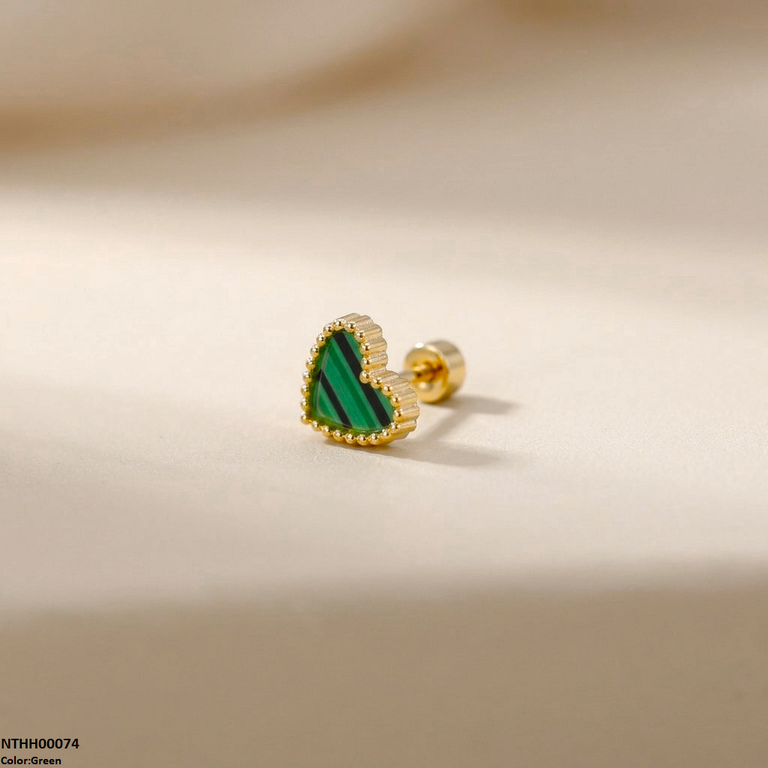 Heart Stainless Steel Nose Pin