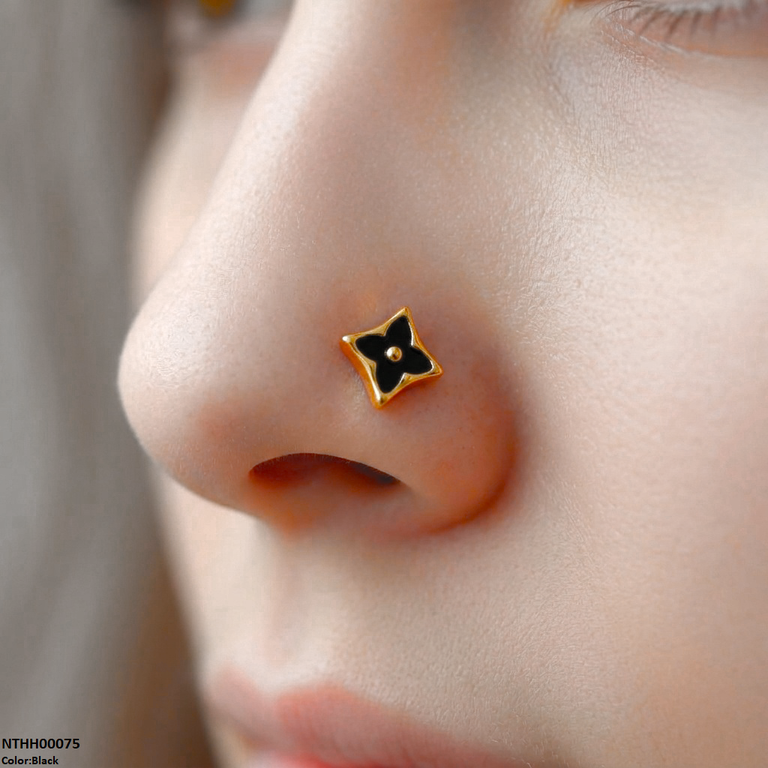 Flower Stainless Steel Nose Pin