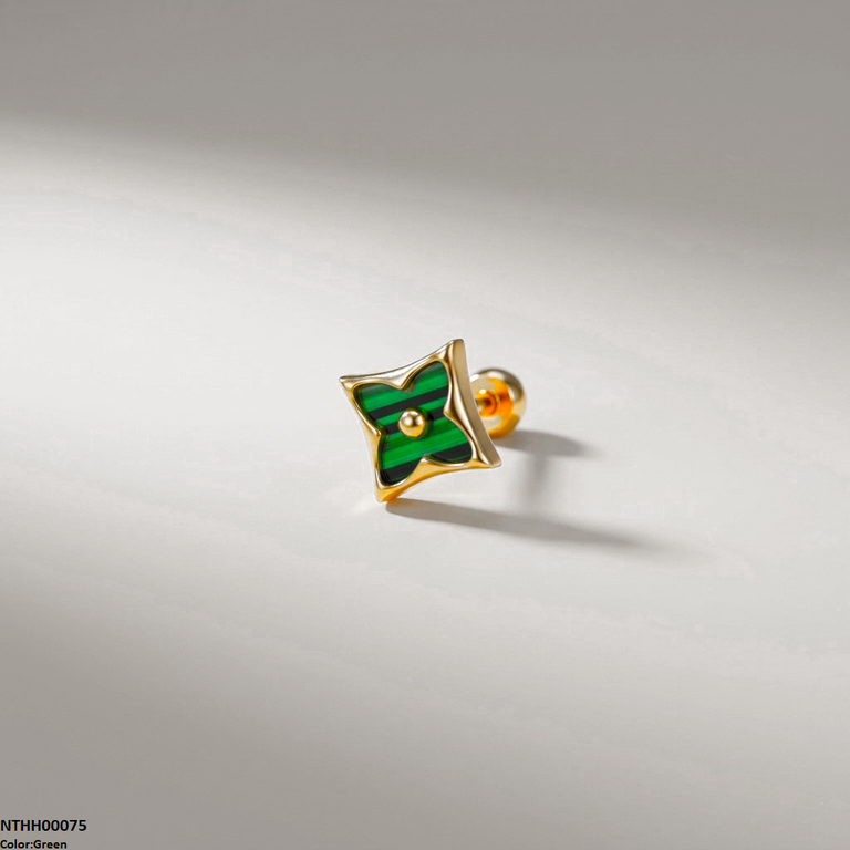 Flower Stainless Steel Nose Pin