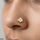 Round Clover Flower Stainless Steel Nose Pin