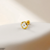 Round Clover Flower Stainless Steel Nose Pin