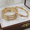 Flower Ruby Stone Bangles
