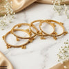 Pearl Drop Kashmiri Bangles Set