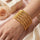 Leaf Square Bangles 5 Pcs Set
