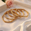 Leaf Square Bangles 5 Pcs Set