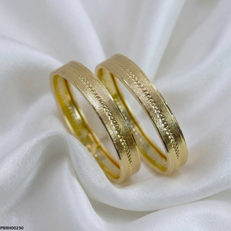 Round Plane Bangles Set