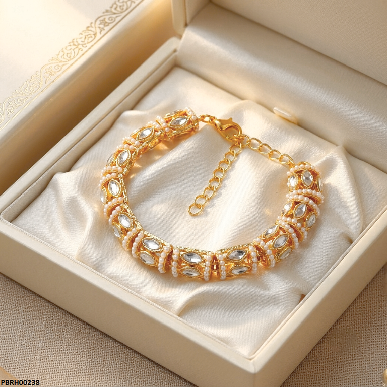 Marquise Pearl Stone Bracelet