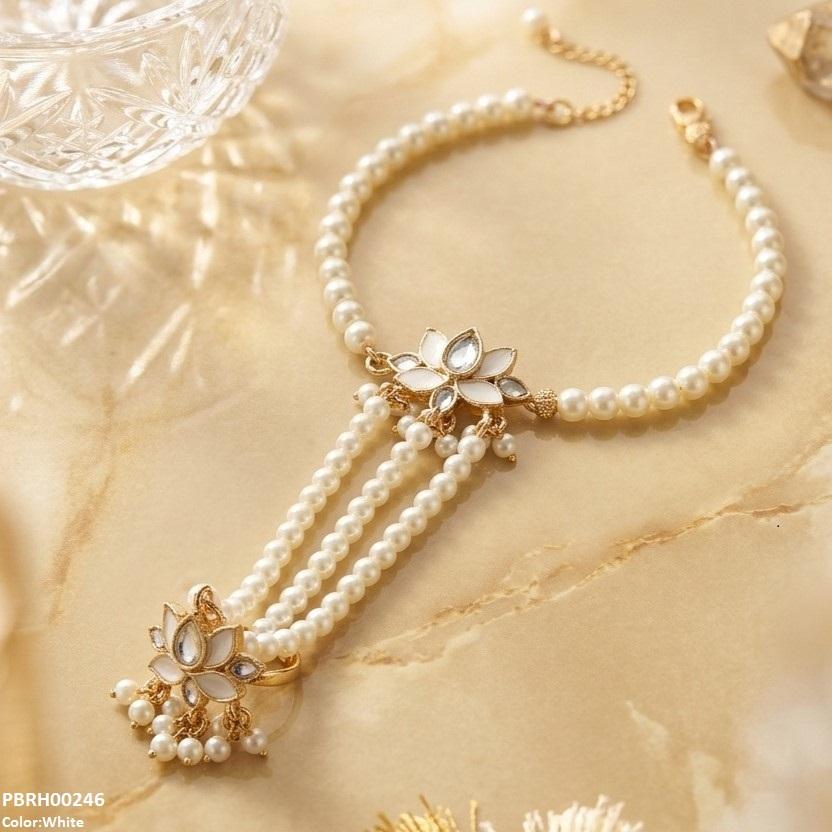 Tear/Marquise Flower Angla Bracelet Adjustable