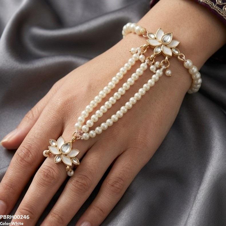 Tear/Marquise Flower Angla Bracelet Adjustable