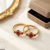 Rectabgle Flower Bangles Set