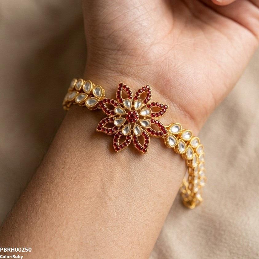 Floral Flower Bracelet Adjustable