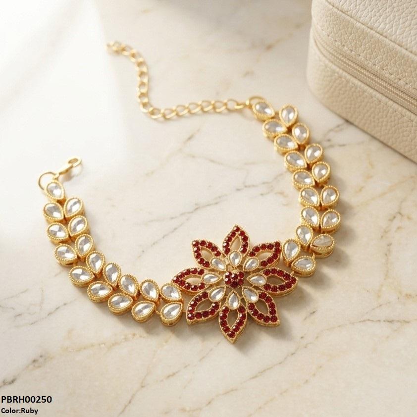 Floral Flower Bracelet Adjustable