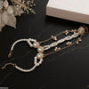 Pearl Round Stone Angla Bracelet Adjustable