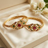Multi Flower Bangles Set