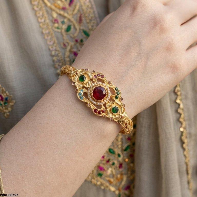 Multi Flower Bangles Set