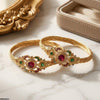 Multi Flower Bangles Set