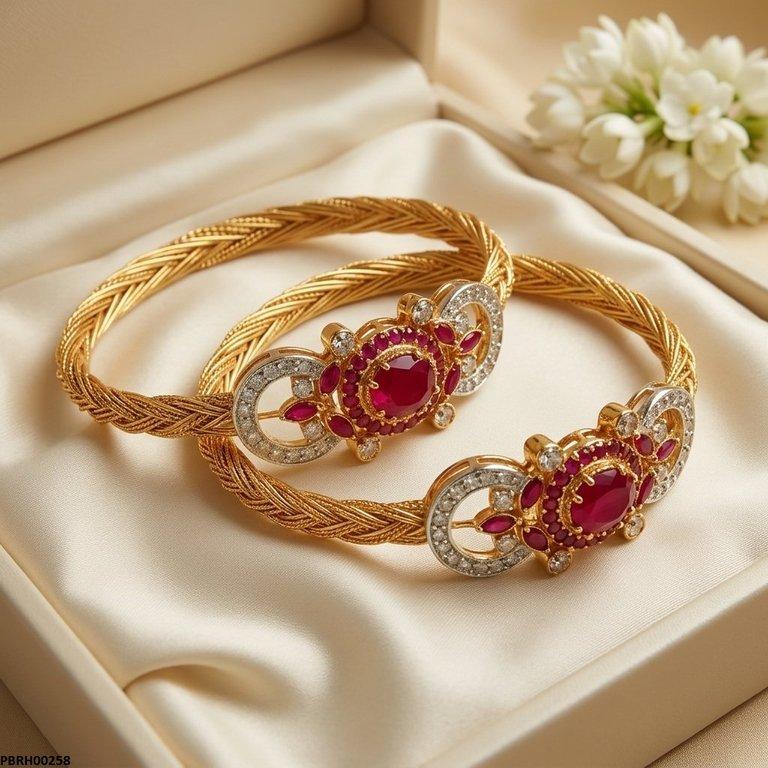 Moon Stone Bangles Set